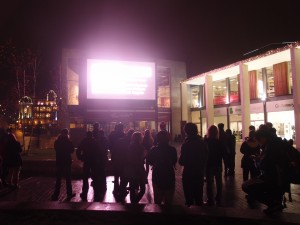 Big Screen at Night